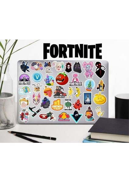 Fortnite Sticker Telefon Laptop Notebook Tablet Defter Matara Stiker Etiket