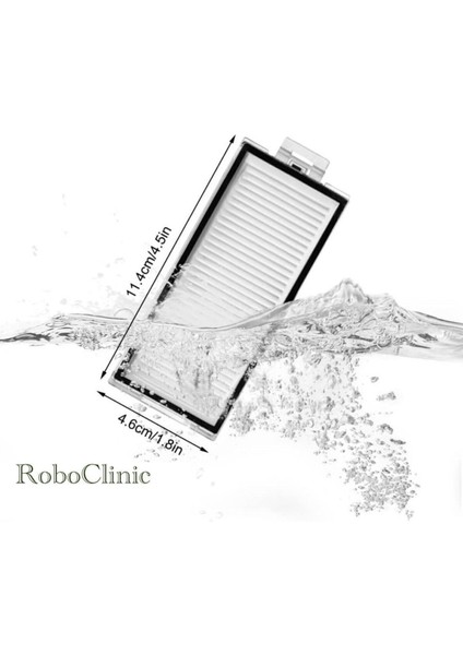Siyah Uyumlu Fırça Hepa Mop Yenileme Seti Roborock Q5 Pro Plus