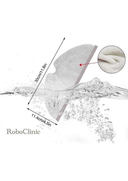 Siyah Uyumlu Fırça Hepa Mop Yenileme Seti Roborock Q5 Pro Plus