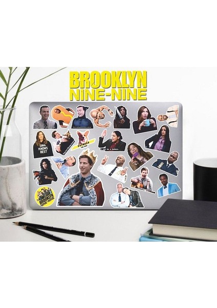 Brooklyn Nine-Nine Defter Suluk Laptop Notebook Tablet Telefon Kılıf Sticker Seti