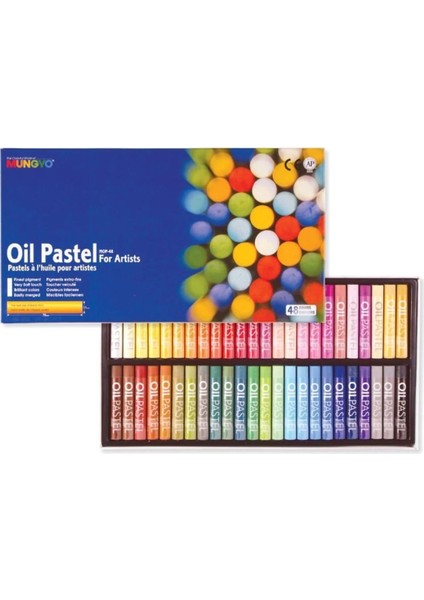 Renkli Yağlı Pastel Boya Seti 48'li, Karışık Renkler, Yaratıcı Sanat Malzemeleri