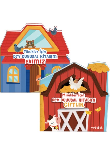 Minikler Için Dev Duyusal Kitaplarım Seti (2 Kitap)