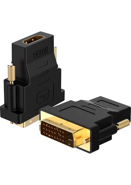 DVI HDMI Adaptörü DVI 24+1 HDMI Kaplama Fiş DVI Erkek HDMI Uyumlu Video Dönüştürücü Pc Hd Tv Için