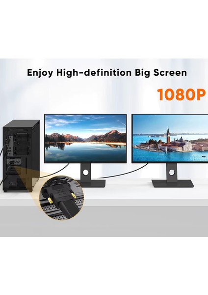DVI HDMI Adaptörü DVI 24+1 HDMI Kaplama Fiş DVI Erkek HDMI Uyumlu Video Dönüştürücü Pc Hd Tv Için