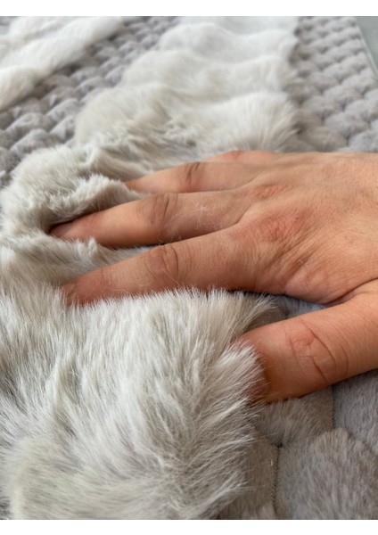 Serante Tavşan Tüyü, Kaymaz Taban, Pofuduk, Yumuşacık, Yıkanabilir 2'li Banyo Paspası modelleri