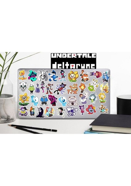Undertale Sticker Telefon Laptop Notebook Tablet Defter Matara Stiker Etiket