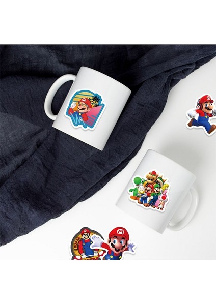 Super Mario Defter Suluk Laptop Notebook Tablet Telefon Kılıf Sticker Seti modelleri