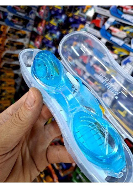 Renkli Deniz Gözlüğü, Uv Koruma, Darbeye Dayanıklı Lens, Havuz Malzemesi 18X5CM