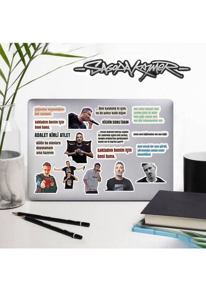 Sagopa Kajmer Laptop Notebook Telefon Kılıfı Sticker Paketi
