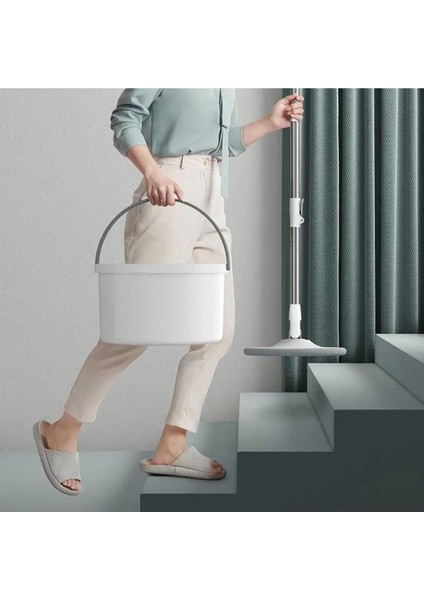 Temiz ve Kirli Su Ayıran Yuvarlak Mop Seti, Paspas Kenarlık ve Hediye Bezli modelleri