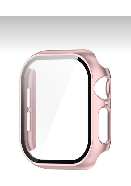 Apple Watch Se 44MM Uyumlu Zarif Elmas Taşlı Rose Gold Kasa ve Ekran Koruyucu Kılıf fiyatları