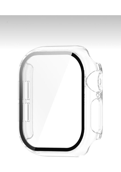 Apple Watch Series 10 46MM Uyumlu Zarif Elmas Taşlı ŞEFFAF Kasa ve Ekran Koruyucu Kılıf fiyatları