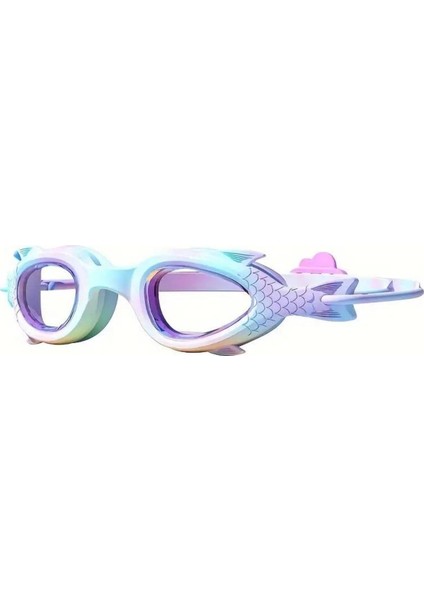 Su Geçirmez Çocuk Yüzücü Gözlüğü Uv Koruma Mor Takım fiyatları