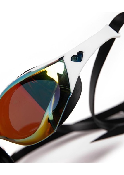 Yarış Gözlüğü, Aynalı, Şık ve Konforlu Tasarım, Beyaz Renk