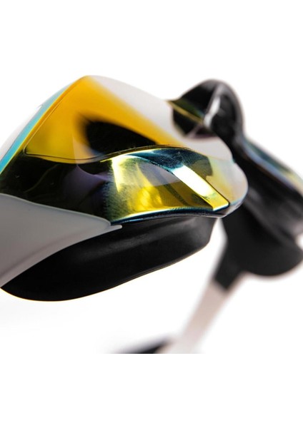 Yarış Gözlüğü, Aynalı, Şık ve Konforlu Tasarım, Beyaz Renk