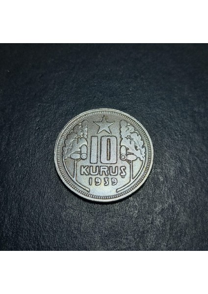 3996368570370TZL26 1939 10KURUŞ Darphane Setinden Çıkma Eski Madeni Para