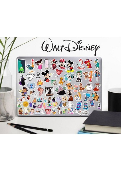 The Walt Disney Cartoons Seri 2 Sticker Telefon Laptop Notebook Tablet Defter Matara Stiker Etiket