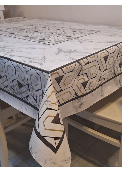 Dora Pano Elyaf Tabanlı Pvc Muşamba - Desenli Silinebilir 120 x 140 Hazır Masa Örtüsü