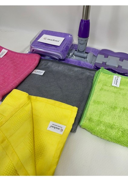 Pratik Mikrofiber Sihirli Mop Seti, 5 Parça, Temizlik Kolaylığı fiyatları