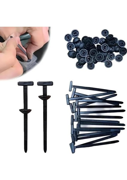 Tamir Klipsi - Tamir Için Plastik Kablo Bağı 5mm x 90MM (10 Adet)