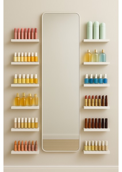 Minimal Beyaz Mdf Duvar Rafı – 30×13 Cm-1 Adet