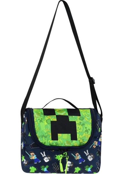 Mıne Creeper Lisanslı Termal Beslenmeli Ilk Okul Çantası Seti