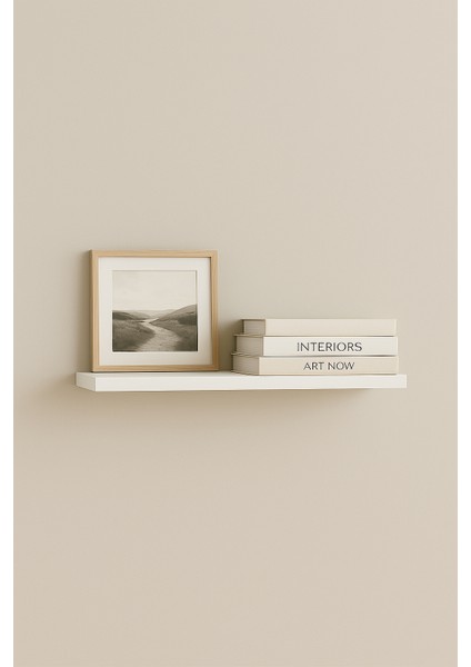 Minimal Beyaz Mdf Duvar Rafı – 30×13 Cm-1 Adet