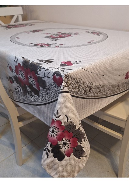 Dora Pano Elyaf Tabanlı Pvc Muşamba - Desenli Silinebilir 140 x 140 Hazır Masa Örtüsü