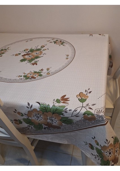 Dora Pano Elyaf Tabanlı Pvc Muşamba - Desenli Silinebilir 140 x 140 Hazır Masa Örtüsü fırsatları