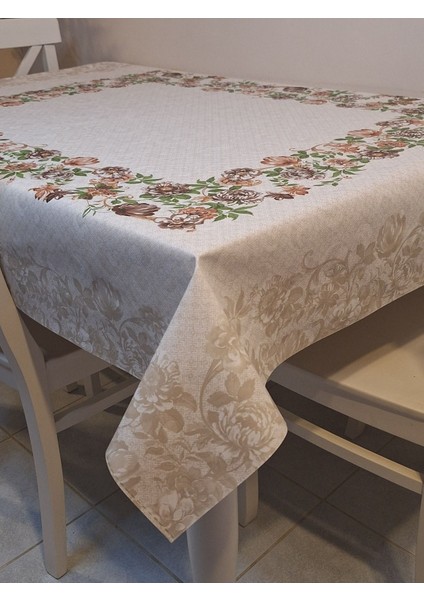 Dora Pano Elyaf Tabanlı Pvc Muşamba - Desenli Silinebilir 115 x 140 Hazır Masa Örtüsü