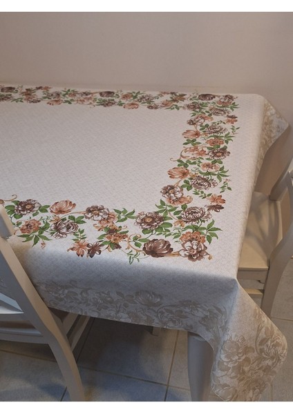 Dora Pano Elyaf Tabanlı Pvc Muşamba - Desenli Silinebilir 115 x 140 Hazır Masa Örtüsü fırsatları