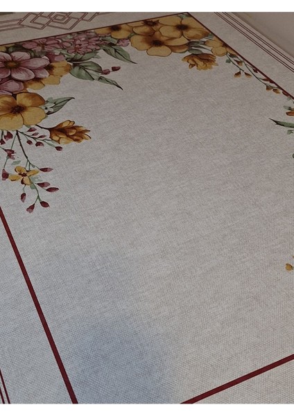 Dora Pano Elyaf Tabanlı Pvc Muşamba - Desenli Silinebilir 120 x 155 Hazır Masa Örtüsü indirimleri