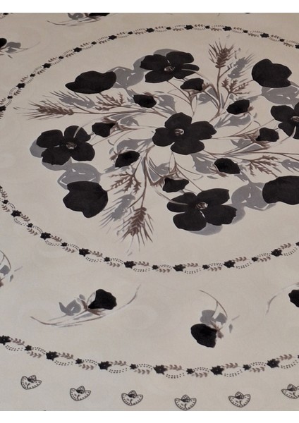 Dora Pano Elyaf Tabanlı Pvc Muşamba - Desenli Silinebilir 155 Yuvarlak Hazır Masa Örtüsü fırsatları