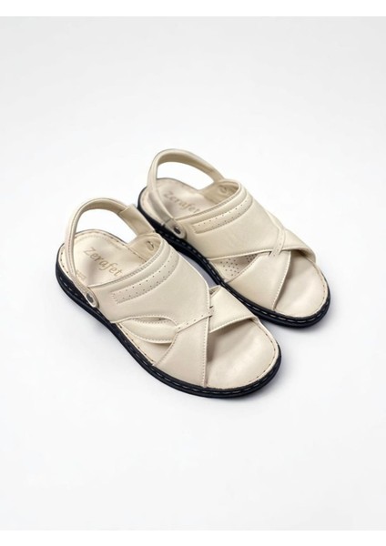 Içi Dışı Hakiki Deri Ortopedik Hac Umre Sandalet Terlik fiyatları