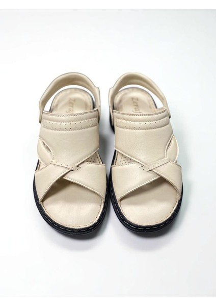 Içi Dışı Hakiki Deri Ortopedik Hac Umre Sandalet Terlik fırsatları