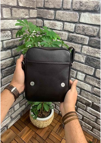 Hakiki Deri Erkek Siyah Omuz Çantası (T717) fiyatları