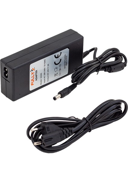 Fully O-1624A 24 Volt - 3 Amper Plastik Kasa Masaüstü Adaptör 5.5*2.5 Uç (5064)