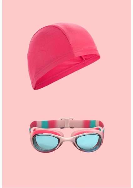 Çocuklar Için Renkli Yüzme Gözlüğü ve Bone Seti, Konforlu ve Eğlenceli Tasarım