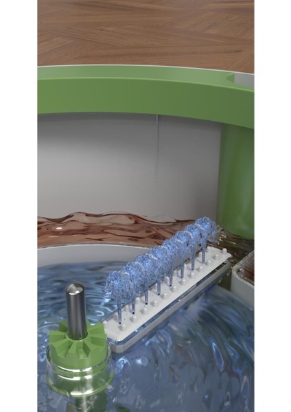 Temiz ve Kirli Su Ayırmalı Paspas Seti, Yedek Bez Hediye, Pratik Temizlik Sağlar indirimleri