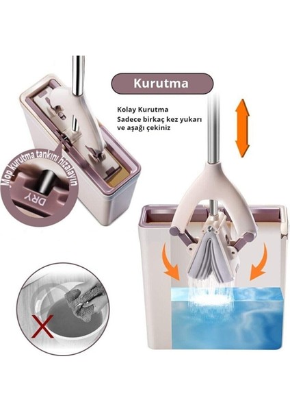 Yüksek Kaliteli Pva Sünger Paspas Seti, 2 Yedekli, Kelebek ve Tablet Mopli fırsatları