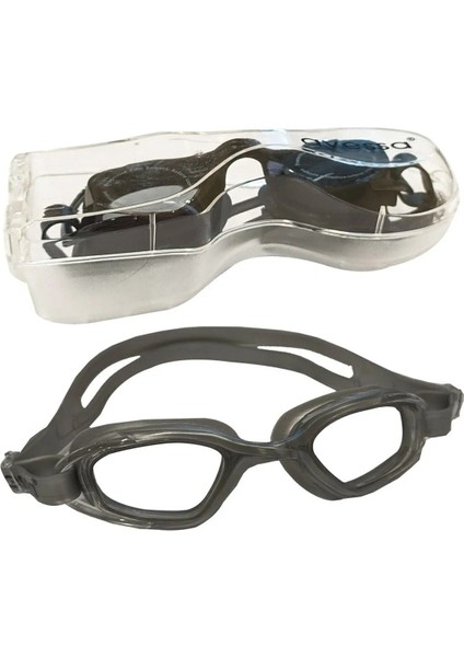 Yetişkinler Için Ayarlanabilir Siyah Yüzücü Gözlüğü, Deniz ve Havuz Kullanımı