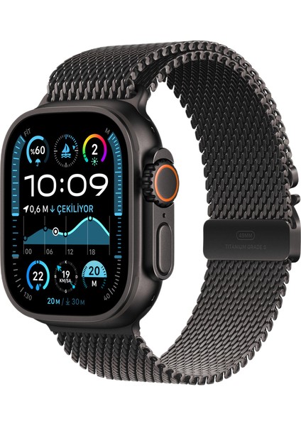 Apple Watch 42-44-45-49 mm Titanyum Kayış Siyah fiyatları