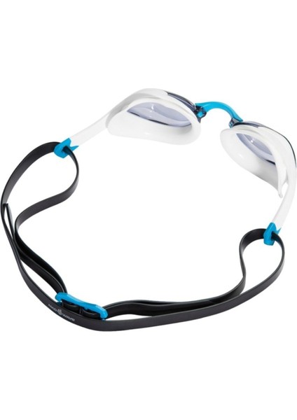 Renkli Aynalı Yüzme Gözlüğü, Siyah/ beyaz/ mavi, Konfor ve Şıklık Sunar modelleri