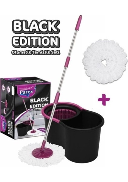 Temizlik Seti 19 Lt + Yedek Mop, Siyah Edition, Pratik ve Kullanışlı Paket fiyatları