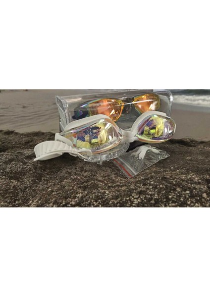 Anti- Fog Aynalı Yüzücü Gözlüğü, Deniz ve Havuz Kullanımı, Siyah Renk