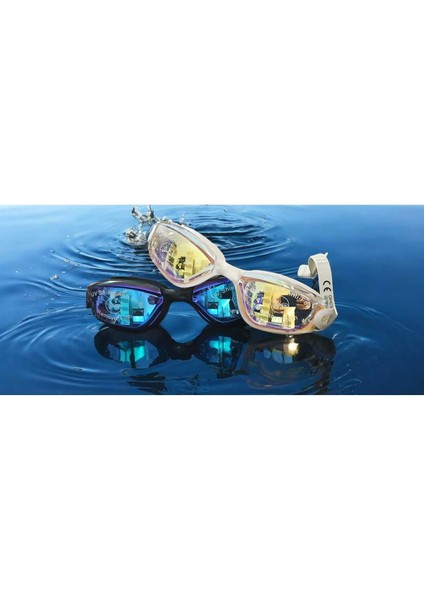 Anti- Fog Aynalı Yüzücü Gözlüğü, Deniz ve Havuz Kullanımı, Siyah Renk modelleri