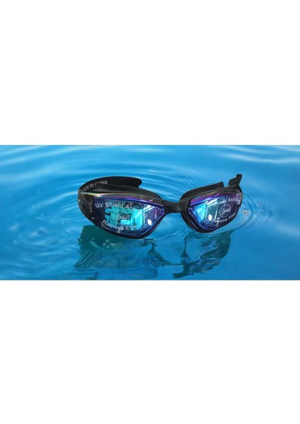 Anti- Fog Aynalı Yüzücü Gözlüğü, Deniz ve Havuz Kullanımı, Siyah Renk indirimleri