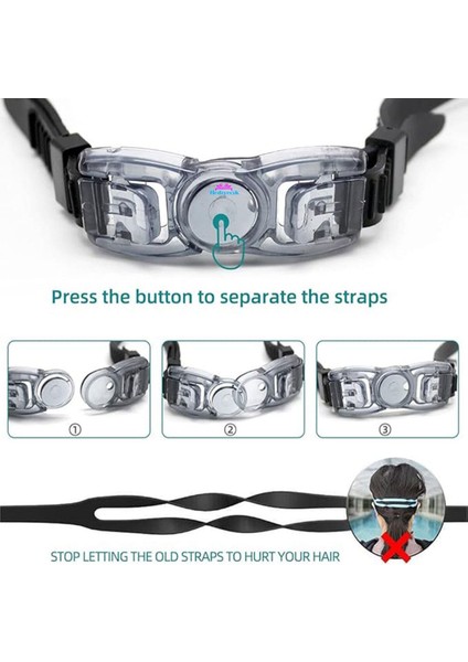 Su Geçirmez ve Konforlu Yüzücü Gözlüğü, Silikon, Standart Beden, Beyaz fırsatları