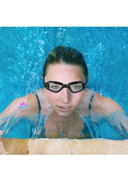 Su Geçirmez ve Konforlu Yüzücü Gözlüğü, Silikon, Standart Beden, Beyaz