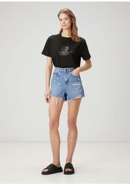 Siyah Logolu T-Shirt